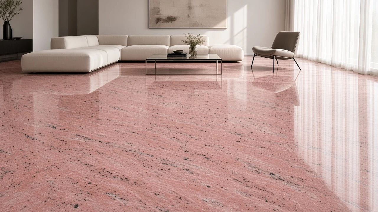 Alaska Pink interior flooring AI concept