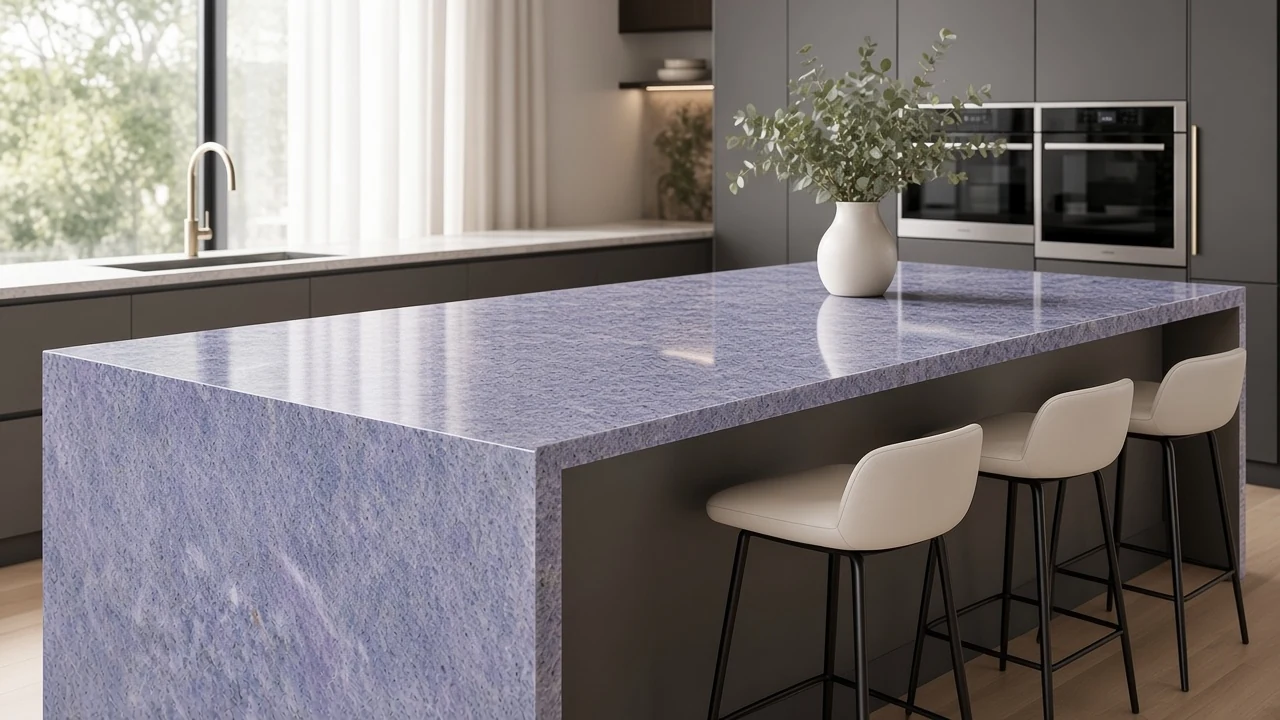 Berhampur Blue kitchen countertop AI concept