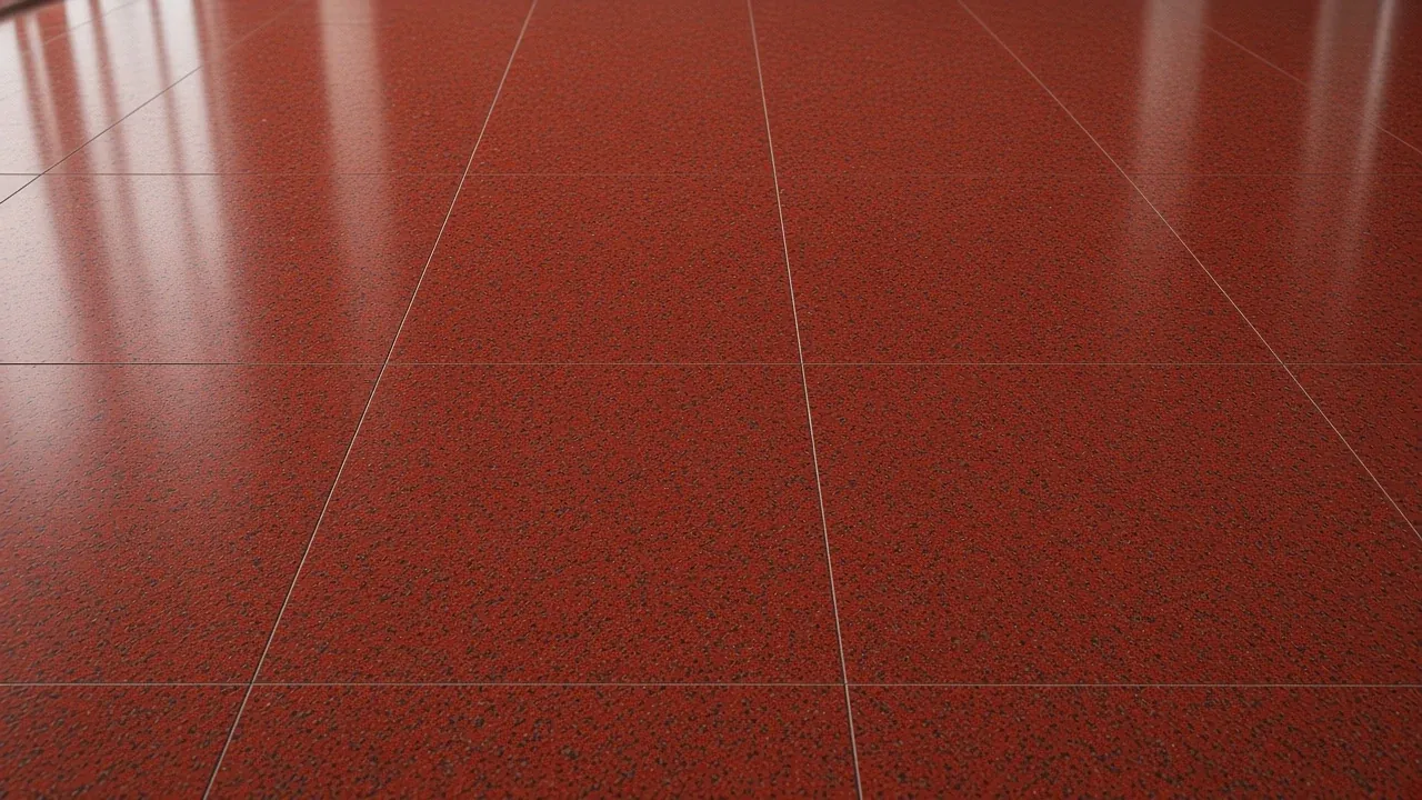 Cherry Red interior flooring AI concept
