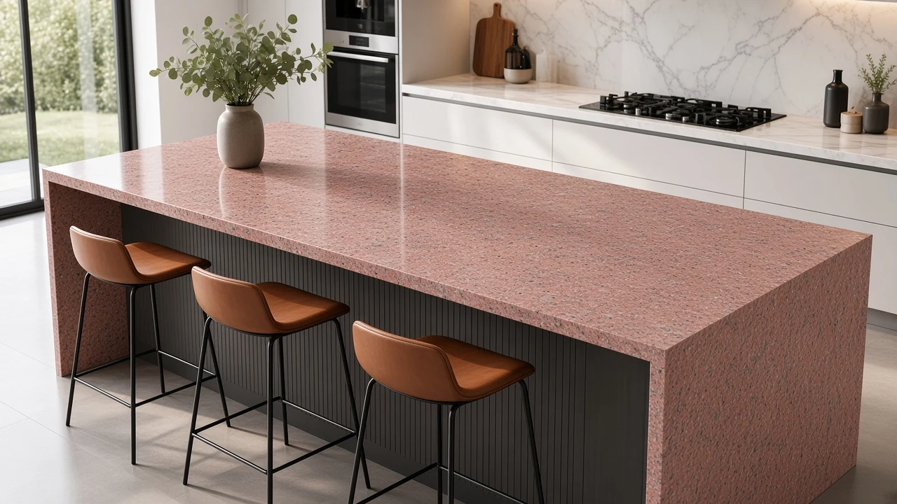 Chima Pink kitchen countertop AI concept