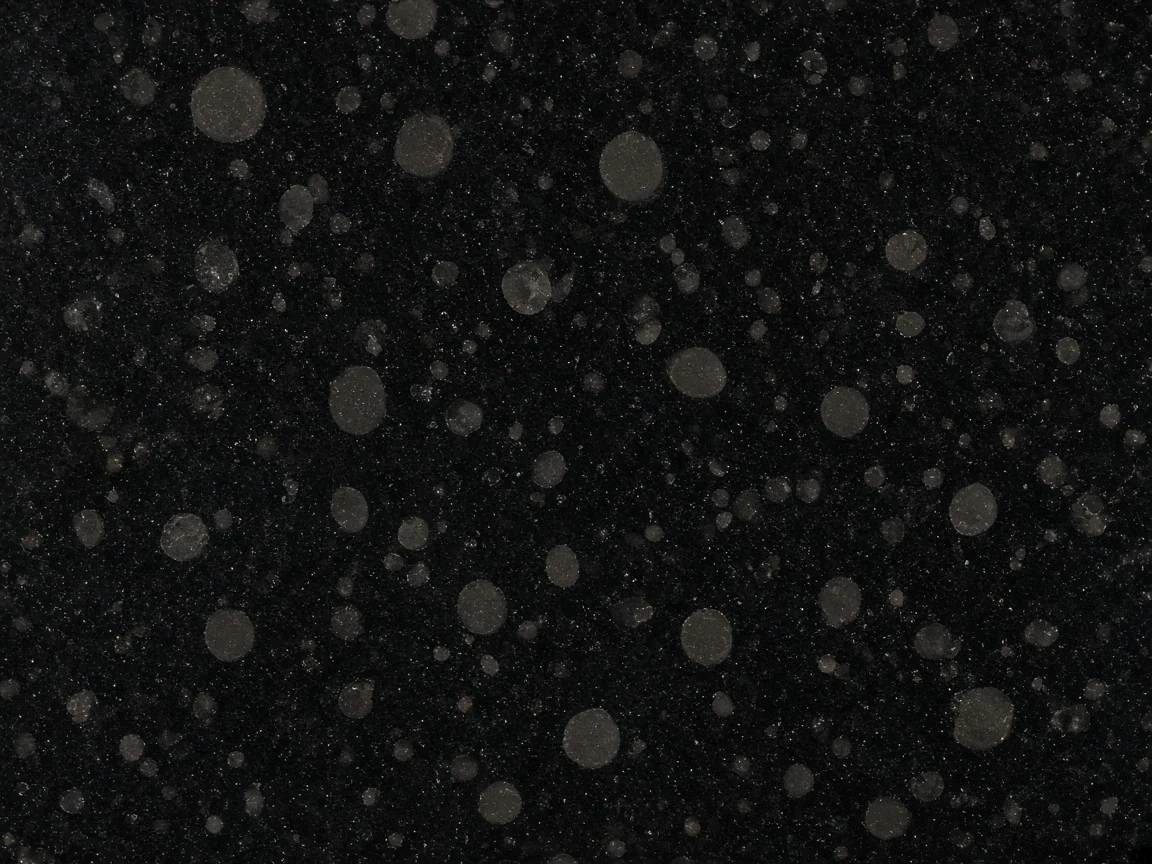 Coin Black AI surface study, not a full slab photograph