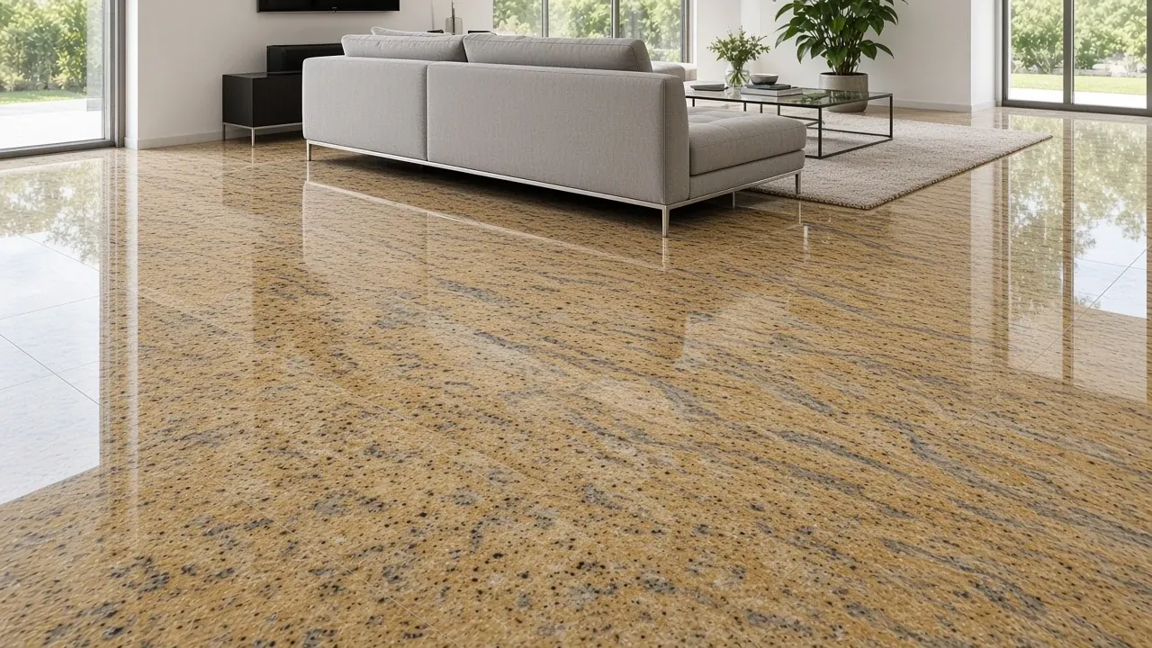 Colonial Gold interior flooring AI concept