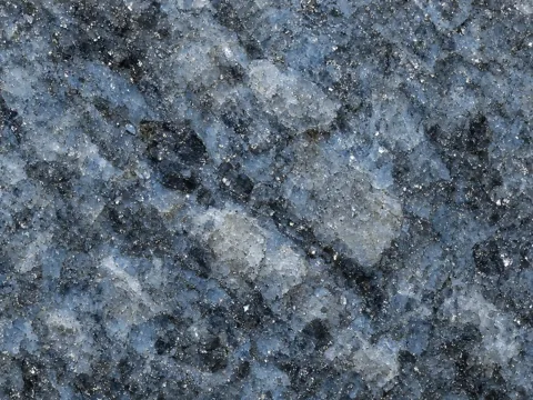 Crystal Blue Indian granite surface study