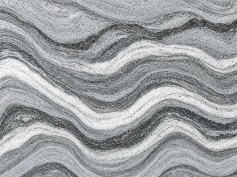 Grey Wave Indian granite surface study