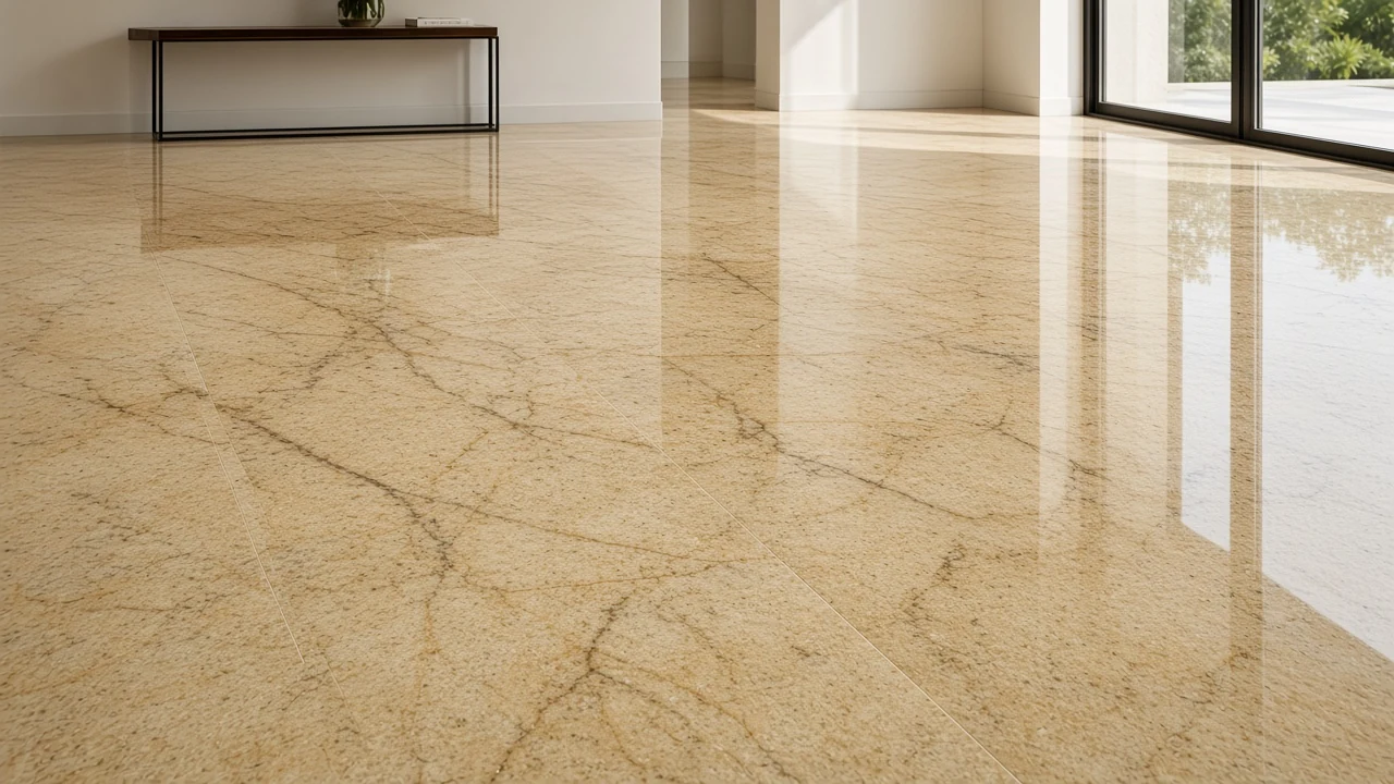 Kashmir Gold interior flooring AI concept