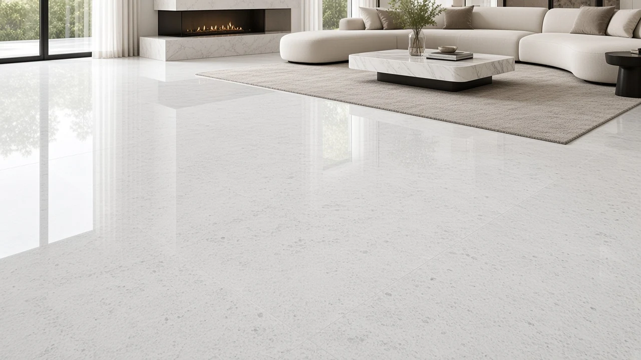 Meera White interior flooring AI concept