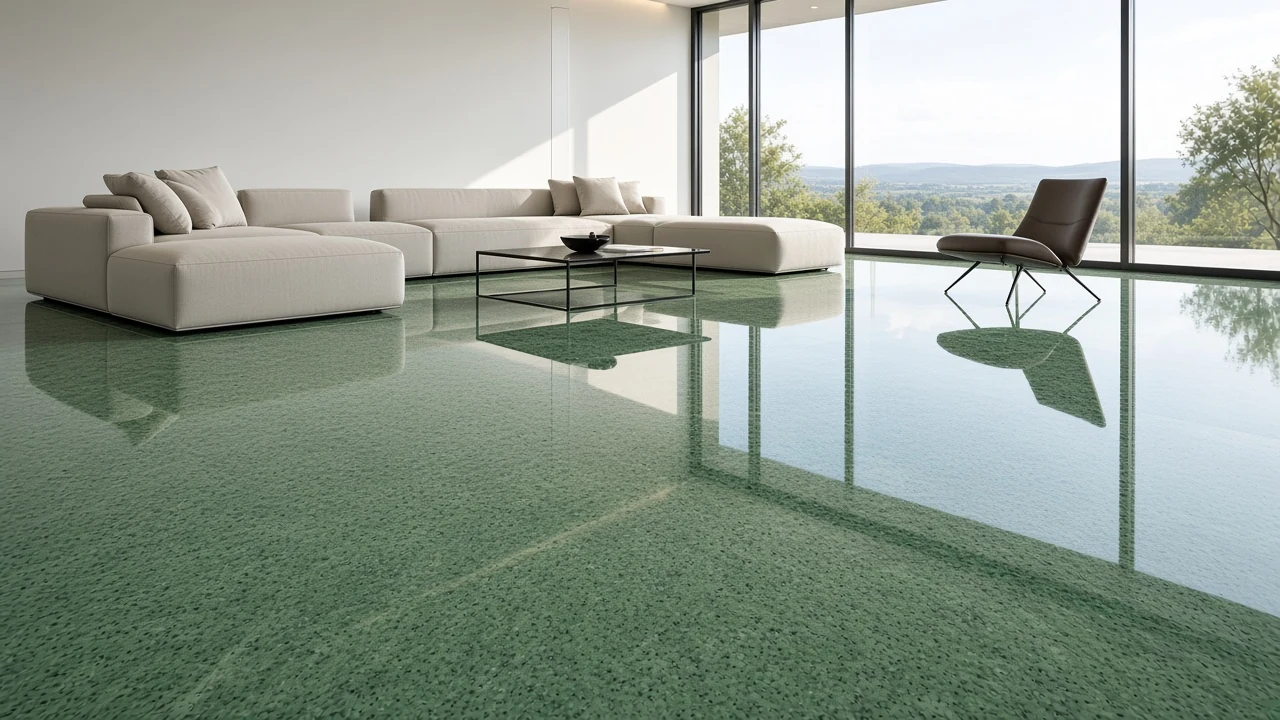 Nagina Green interior flooring AI concept
