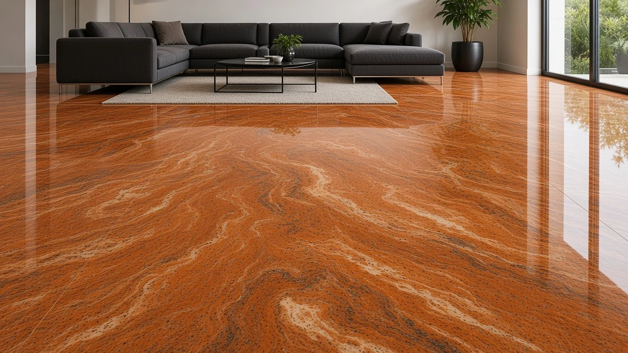 Onida Orange interior flooring AI concept