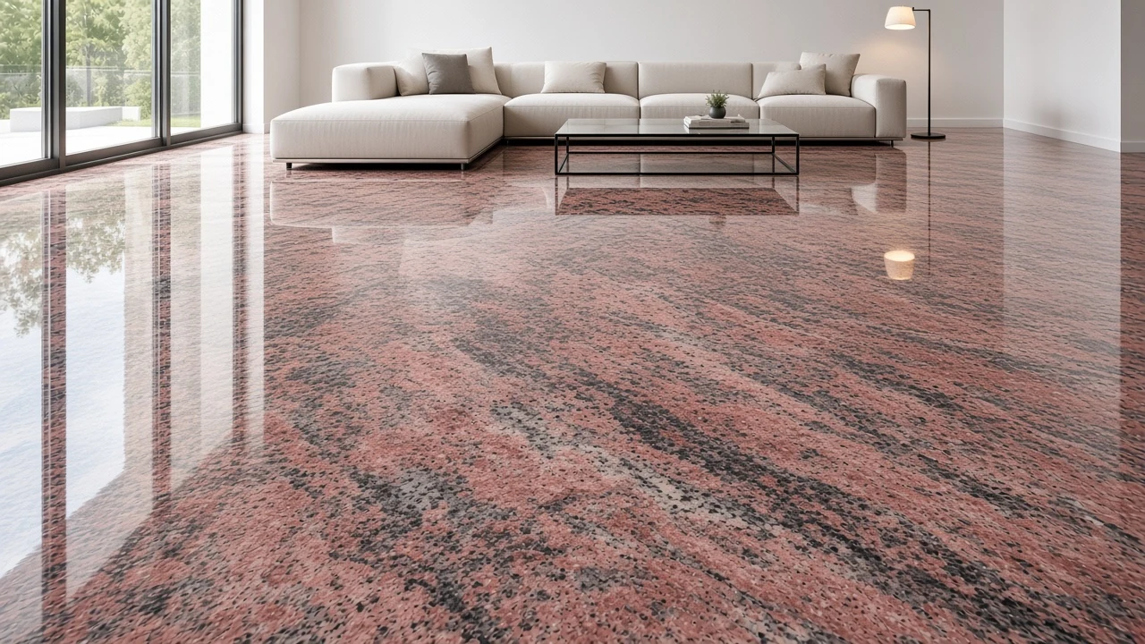 Pink Multi interior flooring AI concept