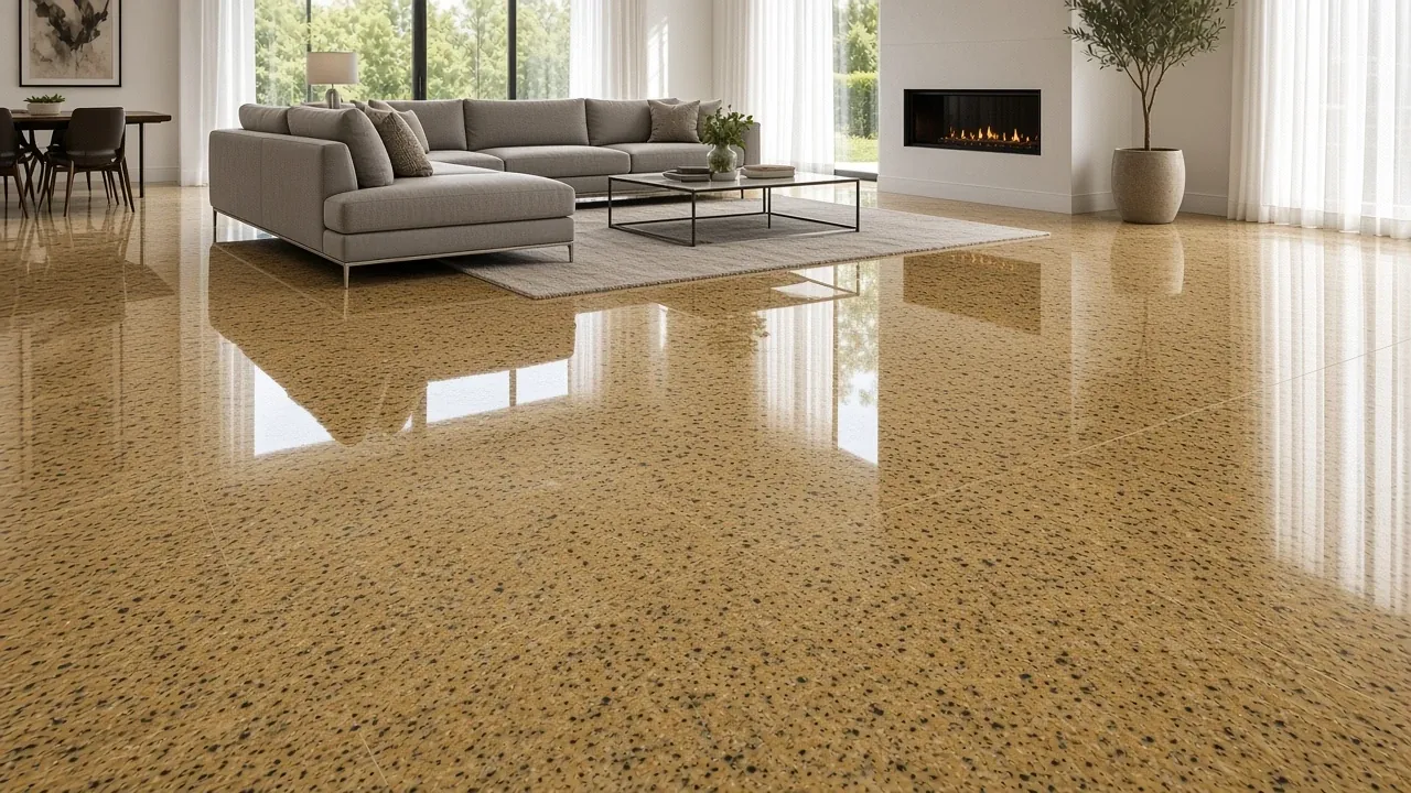 Shiva Gold interior flooring AI concept