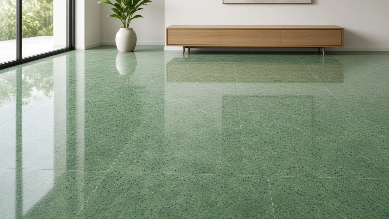Surf Green interior flooring AI concept