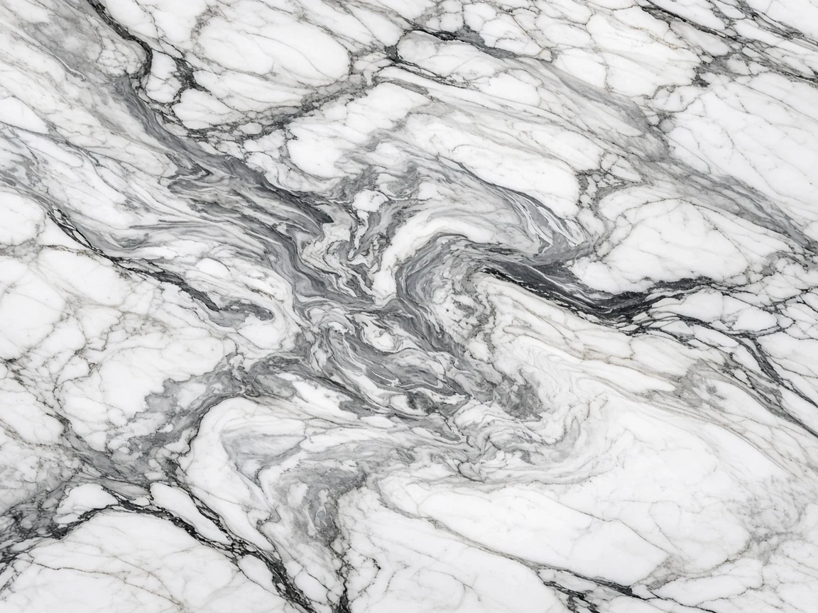 Thunder White AI surface study, not a full slab photograph