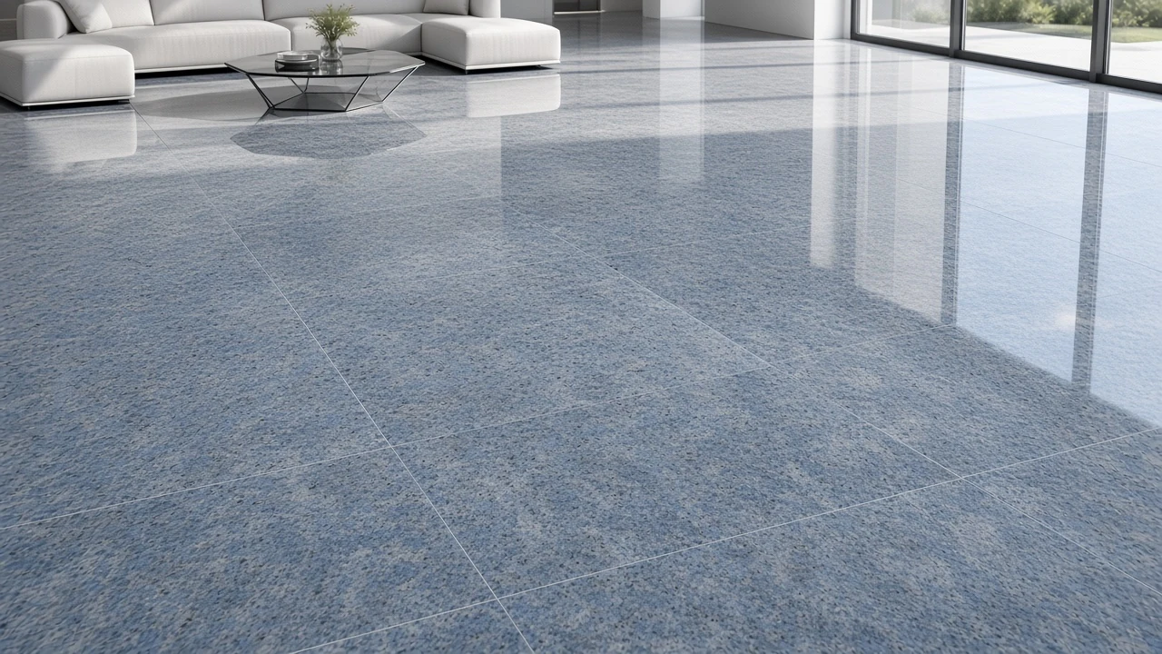 Vizag Blue interior flooring AI concept